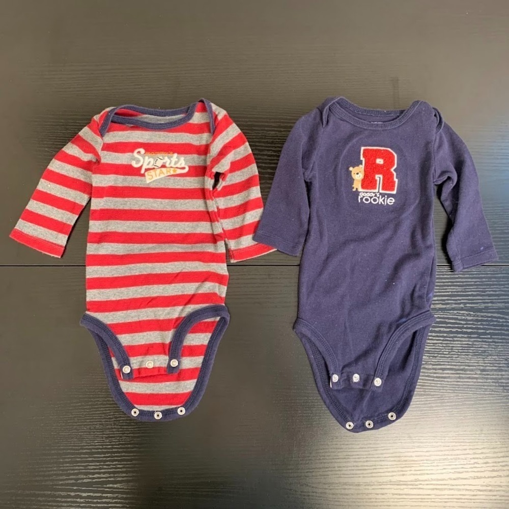 Sports Themed‎ Clothing Bundle Lot of 4 Just One You Carter's Baby 0-18 Months - Picture 8 of 10